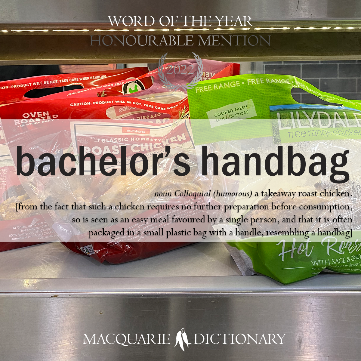 Word of the Year 2022 - bachelor's handbag hon mention
