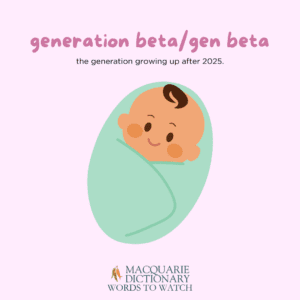 generation beta / gen beta - the generation growing up after 2025. 